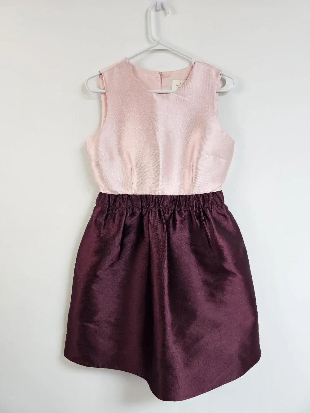 Kate Spade Swift Cold Block Cocktail Dress Satin Finsh Cupcake Dress